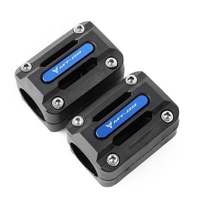 BLUE mt09 1 пара для Yamaha MT09 Tracer FZ09 FJ09 MT-09 MT 09 двигателя мотоцикла защитный кожух декоративный бампер блок - Цвет: BLUE mt09