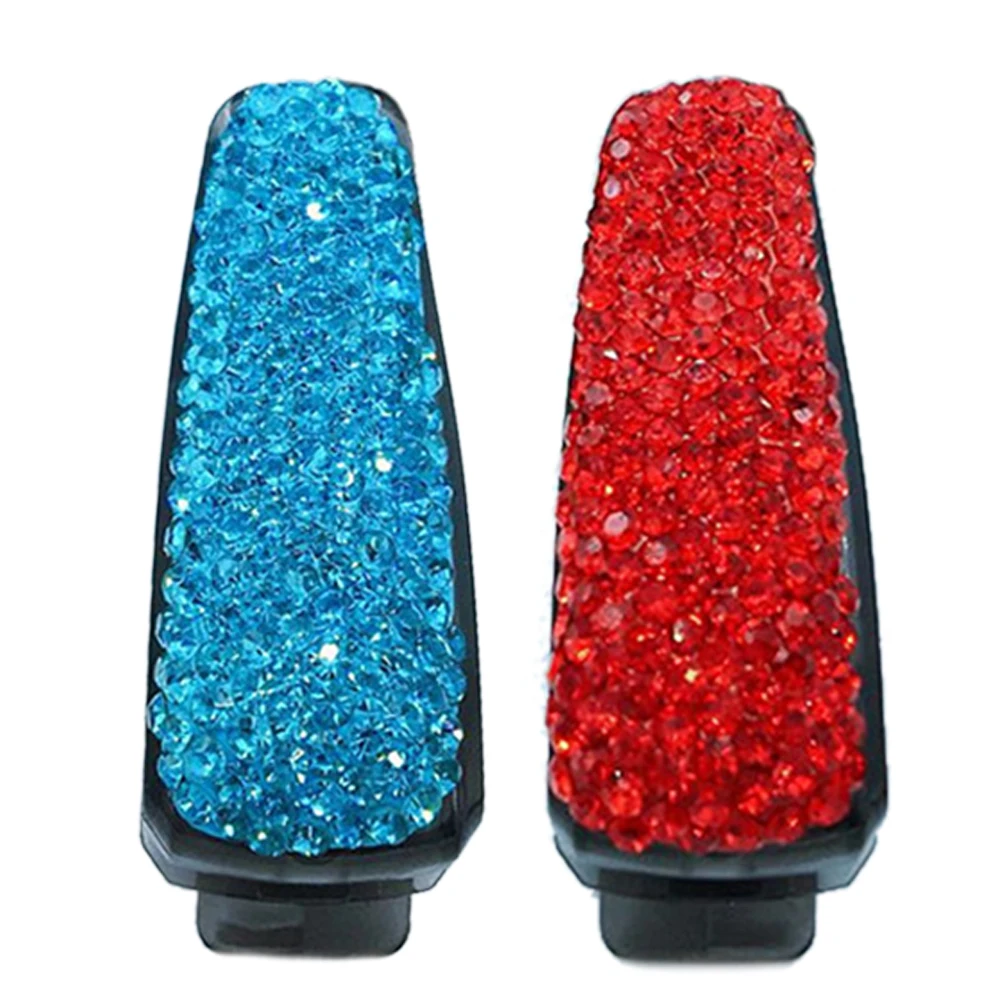 Новый стиль с автозажимом автомобильный солнцезащитный козырек со стразами