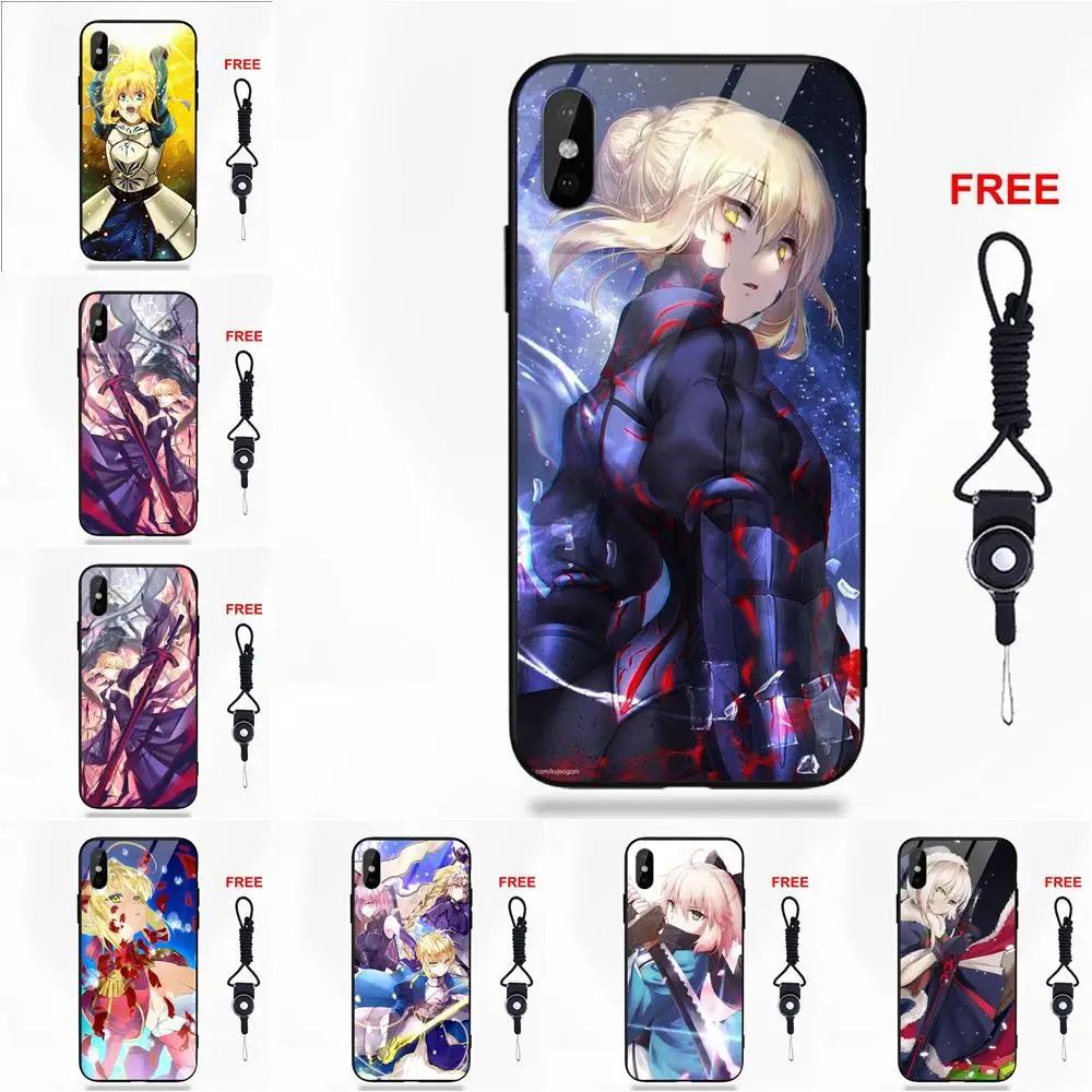 Японский аниме девушка Fate Grand Order Saber для Galaxy S8 S9 Plus Redmi 5 Note 5A 6 Huawei Honor 7X P20 Lite Mate 10 Pro |