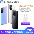 Смартфон Xiaomi 11 T Pro, 128 дюйма, 256 ГБ, NFC, 120 Вт, 120 МП, 888 Гц