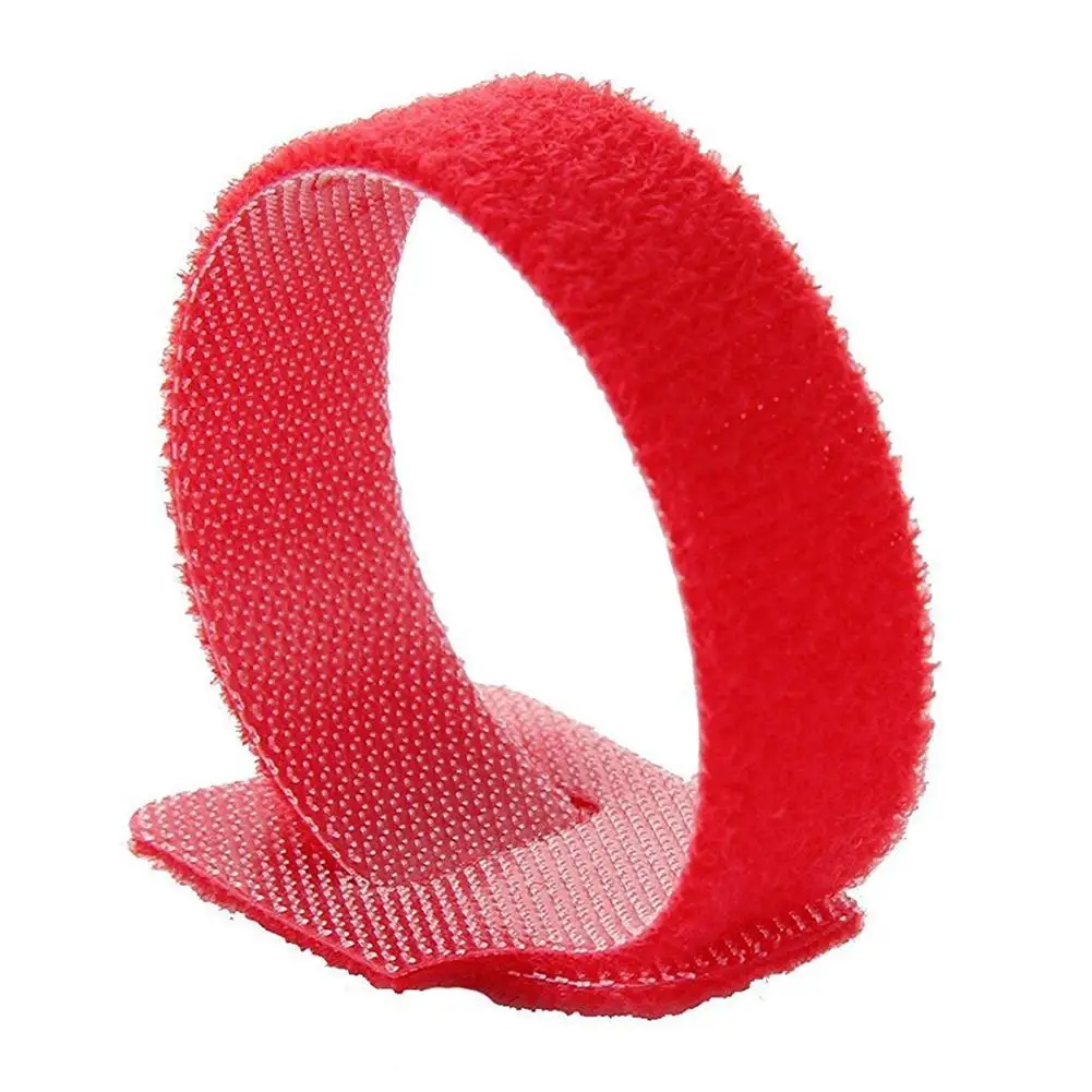 

50Pcs Reusable Fastening Cable Ties Self Adhesive Adjustable Hook Loop Straps