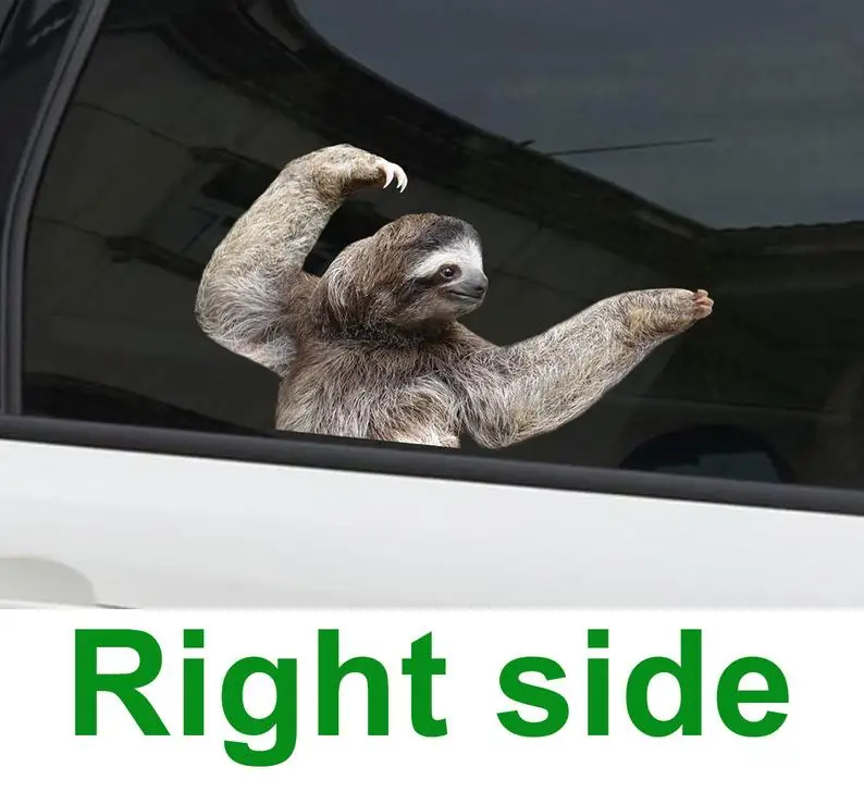 

2021 Sloth window sticker, car sticker, sloth car decal, funny sticker