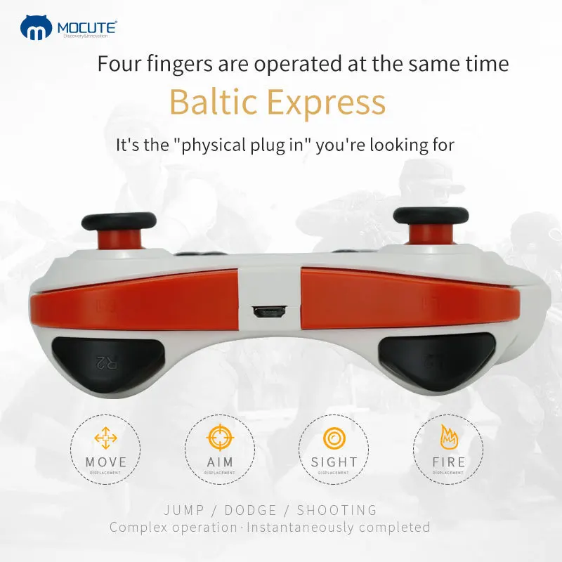 MOCUTE 056 Bluetooth геймпад беспроводной контроллер Джойстик дистанционный для Android IOS