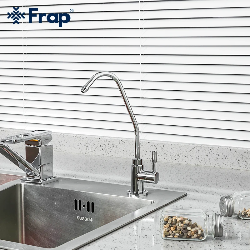 

Frap Drinking Faucets Chrome Kitchen Tap For Anti-Osmosis Purifier Water And Kitchen Sink Faucet grifos de cocina de fregadero