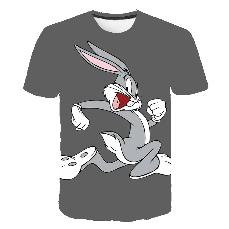 

Детская футболка с забавным 3D принтом кролика, футболка для девочек, детская одежда 2021, летняя одежда для мальчиков, Детская футболка, топы с...