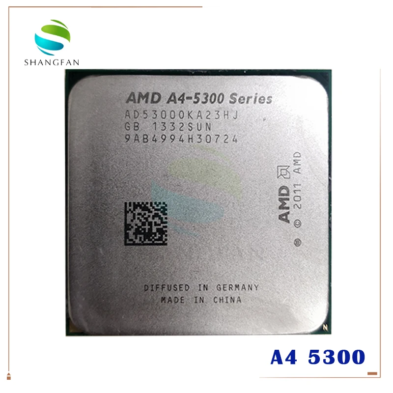 

AMD A-Series A4 5300 A4 5300K A4-5300K 3,4 ГГц 65 Вт двухъядерный Процессор процессор AD530BOKA23HJ AD5300OKA23HJ гнездо FM2