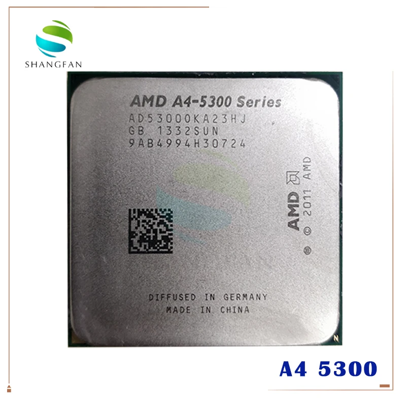 AMD A Series A4 5300 5300K 3 4 ГГц 65 Вт двухъядерный Процессор процессор AD530BOKA23HJ AD5300OKA23HJ гнездо