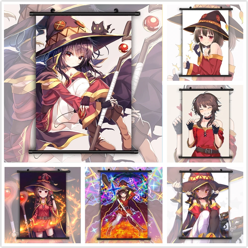 

KonoSuba Megumin Anime Manga HD Print Wall Poster Scroll