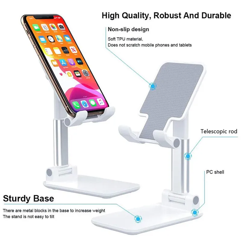 adjustable phone holder for iphone 13 12 pro max universal stand holder for xiaomi samsung gravity support collapsible bracket free global shipping