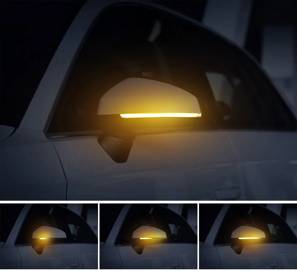 2 шт. динамический поворотов Светодиодный крыло Зеркало заднего вида Индикатор