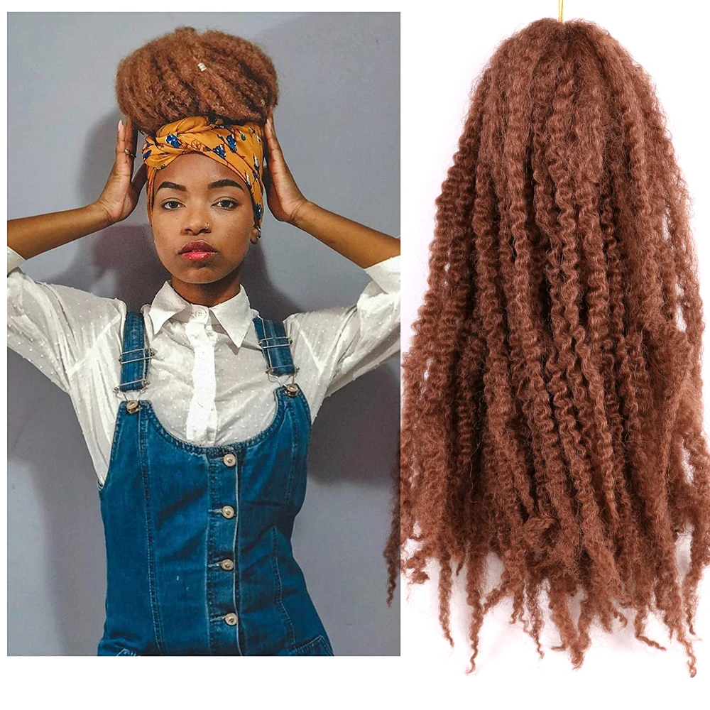 

Marley Hair 18 Inch Marley Braiding Hair Marley Crochet Hair Long Afro Kinky Curly Crochet Hair Extensions