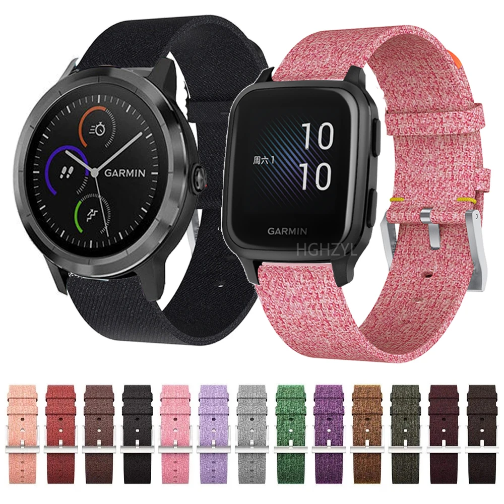 Нейлоновая петля ремешок для смарт часов Garmin Вену кв/кв Forerunner 245 Смарт часы