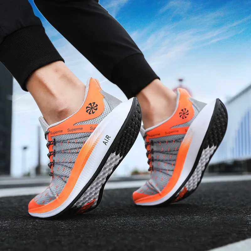 Мужская обувь для бега коллекция 2019 года Цвет черный зеленый красный спортивная