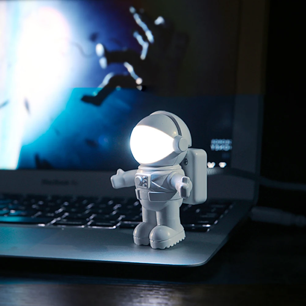 Junejour Новый стильный крутой новый Астронавт USB светодиодный регулируемый Ночник