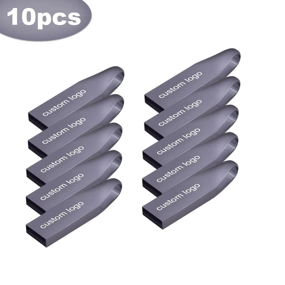 

10pcs/lot Metal Usb Pen Drive 32gb 64gb High Speed USB Flash Memory 2.0 Pendrive 128mb 4gb 16gb 8g Waterproof usb disk Free Logo