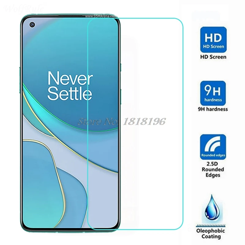 Закаленное стекло для OnePlus 8T защита экрана 9H 2.5D Telefone 1 + защитная пленка на