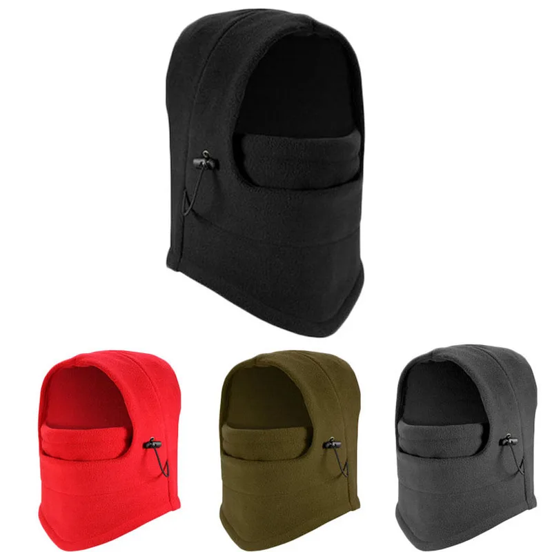 Зимняя унисекс велосипедная шапка флисовая ветрозащитная спортивная Лыжная