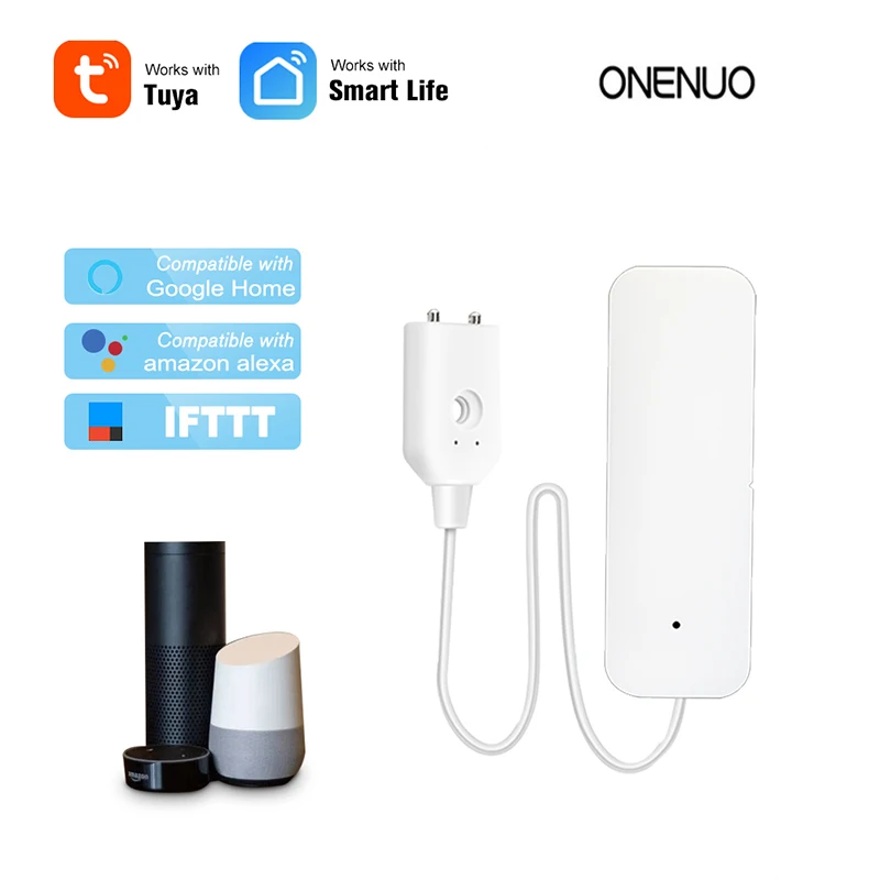 Tuya Smart Wifi утечки воды детектор сигнала тревоги пятна независимых утечки Сенсор с приложение Smart life IFTTT переполнения охранной сигнализации Системы