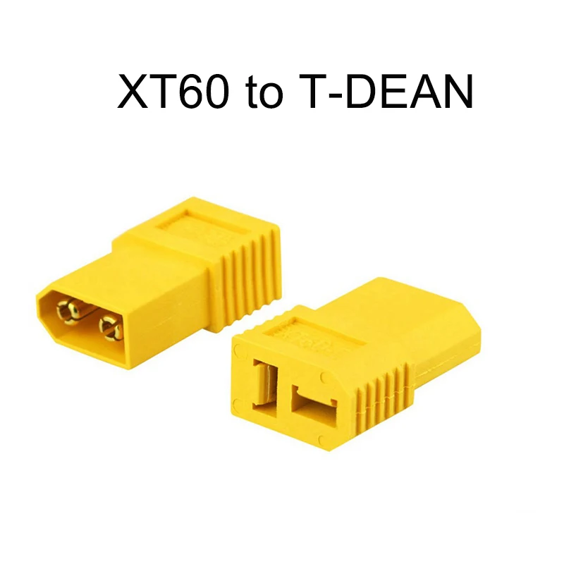 XT60 to Deans AMASS XT60 XT 60 XT-60 штекер T DEAN разъем EC3 TRX Большой Tamiya штекер Женский конвертер адаптер для RC Lipo батареи - Цвет: XT60 to Deans