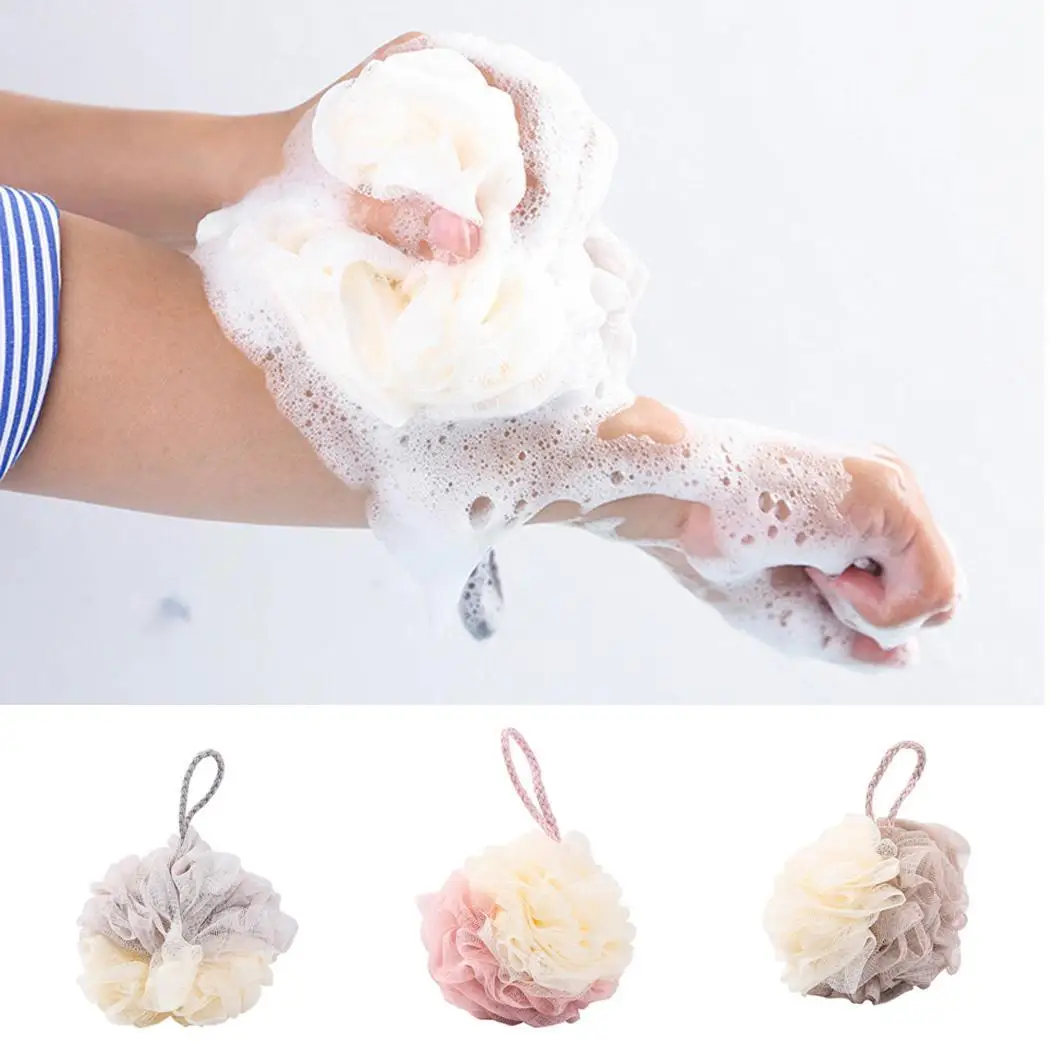 Модная Ванна мяч полотенце скруббер ванная комната тело Чистящая сетка душ