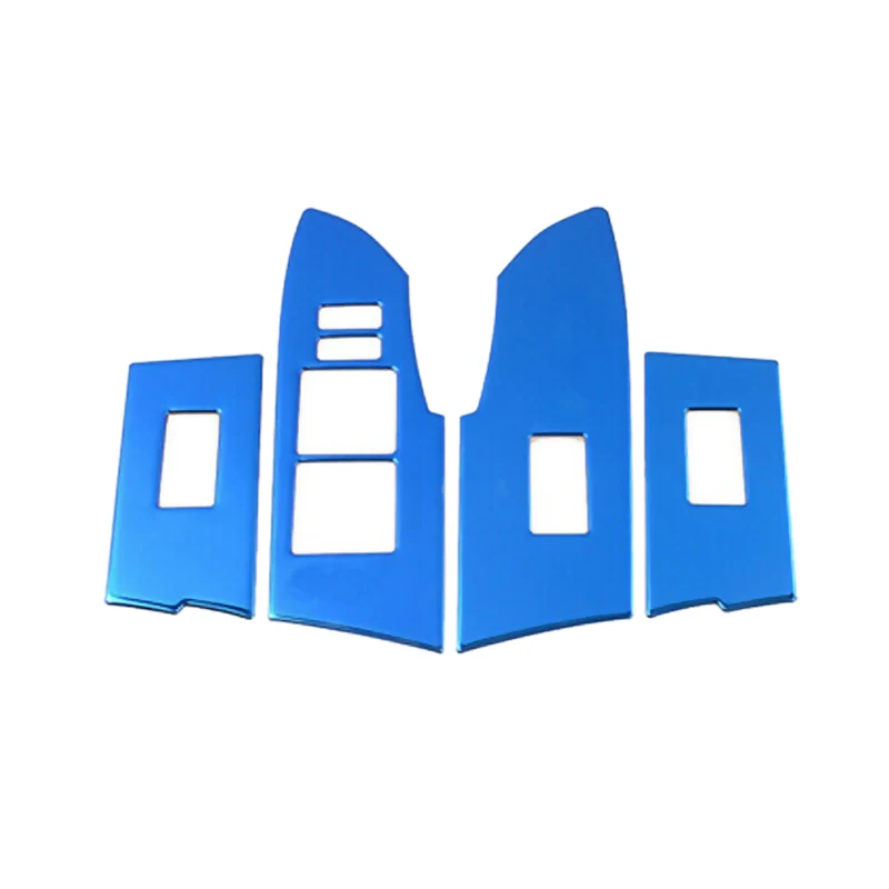 

4pcs LHD Blue Interior Door Armrest Window Lift Switch Panel Cover Trim Fit for Toyota Corolla 2014 2015 2016 2017 2018