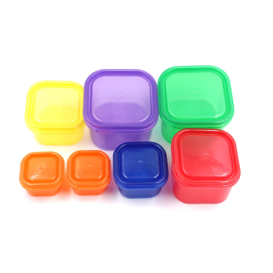 7 шт./компл. разноцветная пластиковая коробка для еды 21 день без бисфенола|Коробки