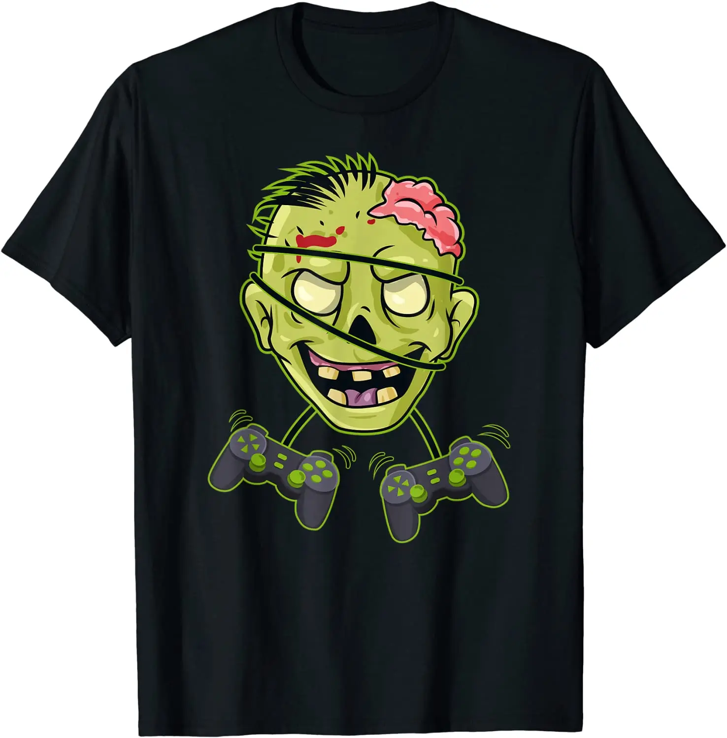 

Halloween Zombie Video Gamer Controllers Boys Kids Girls T-Shirt