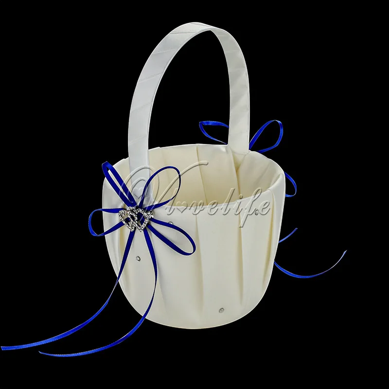 Свадебное платье для девочек в цветочек корзина бантом Двойное сердце со