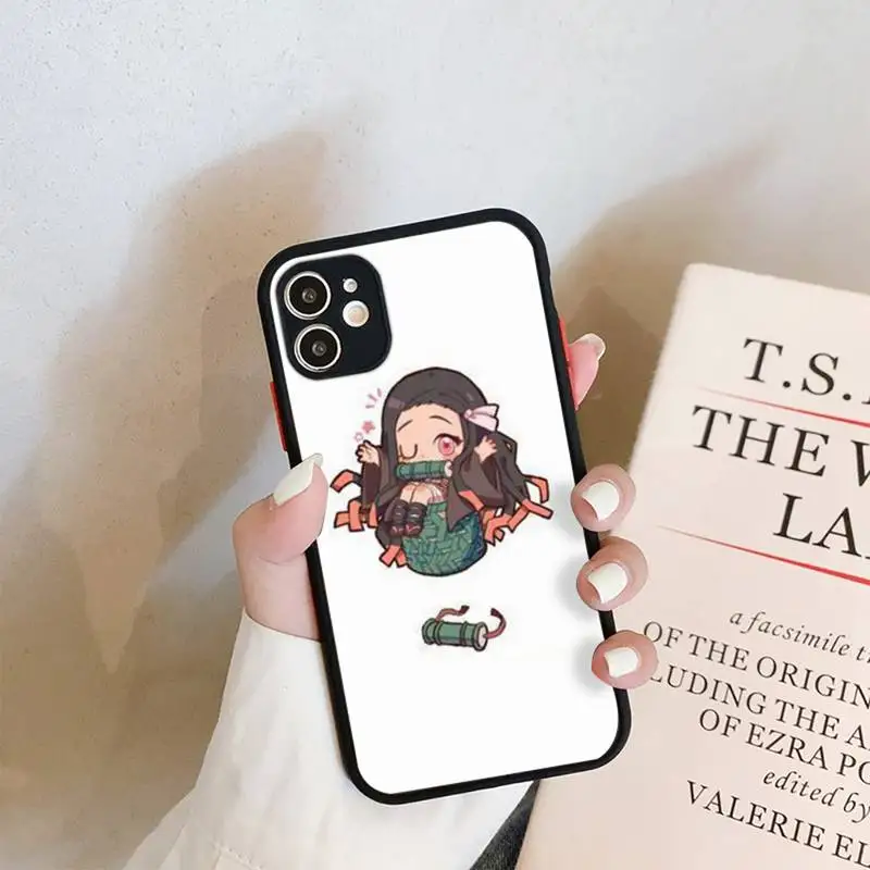 

Cartoon Japan Anime Demon Slayer Phone PC&TPU Case For iPhone6 7 8 x 11 12Cover Fundas Coque