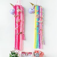 unicorn decoration storage hanger girl bedroom wall hanging headwear organizing strip cute hair clips hairband organization
