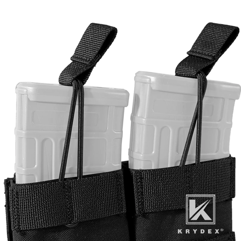 Сумка для журналов KRYDEX двойная 5 56. 223 модульная военной стрельбы страйкбола