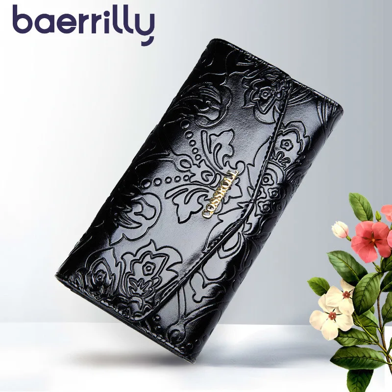 Женский кошелек с карманом для сотового телефона модный длинный клатч из