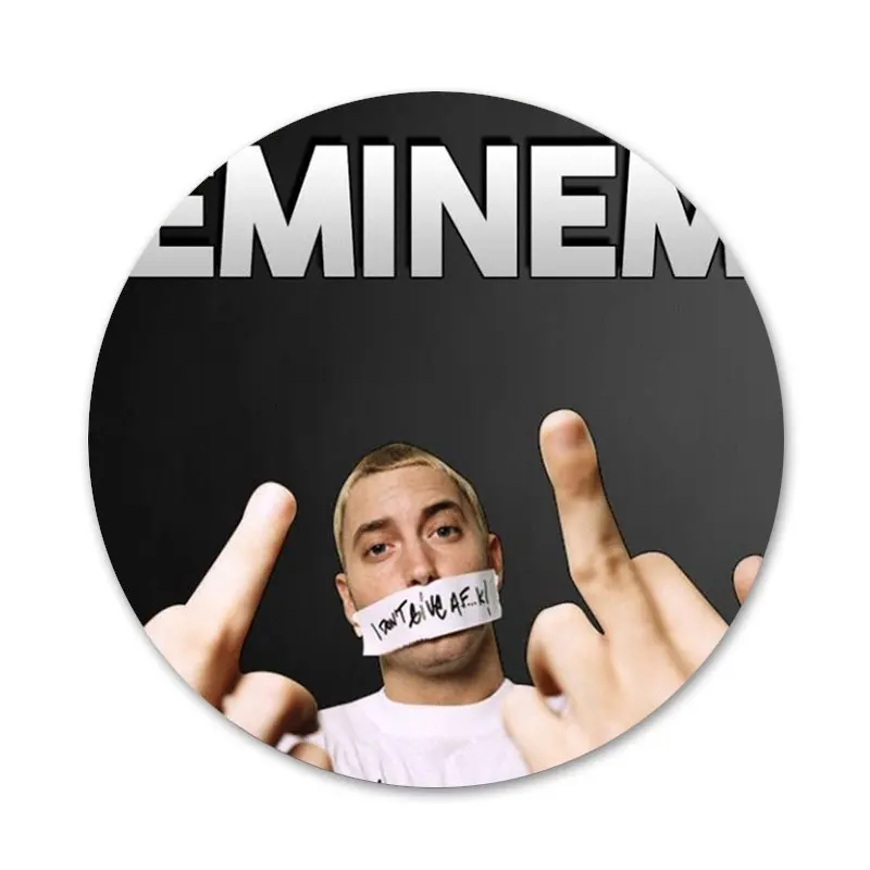 Значок Rapper Eminem брошь заколка аксессуары для одежды рюкзака украшение в подарок |