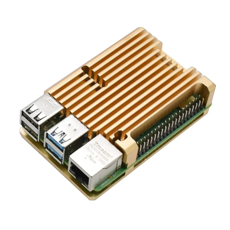 Защитный чехол из алюминиевого сплава для Raspberry Pi 4 Model B Пассивный охлаждающий