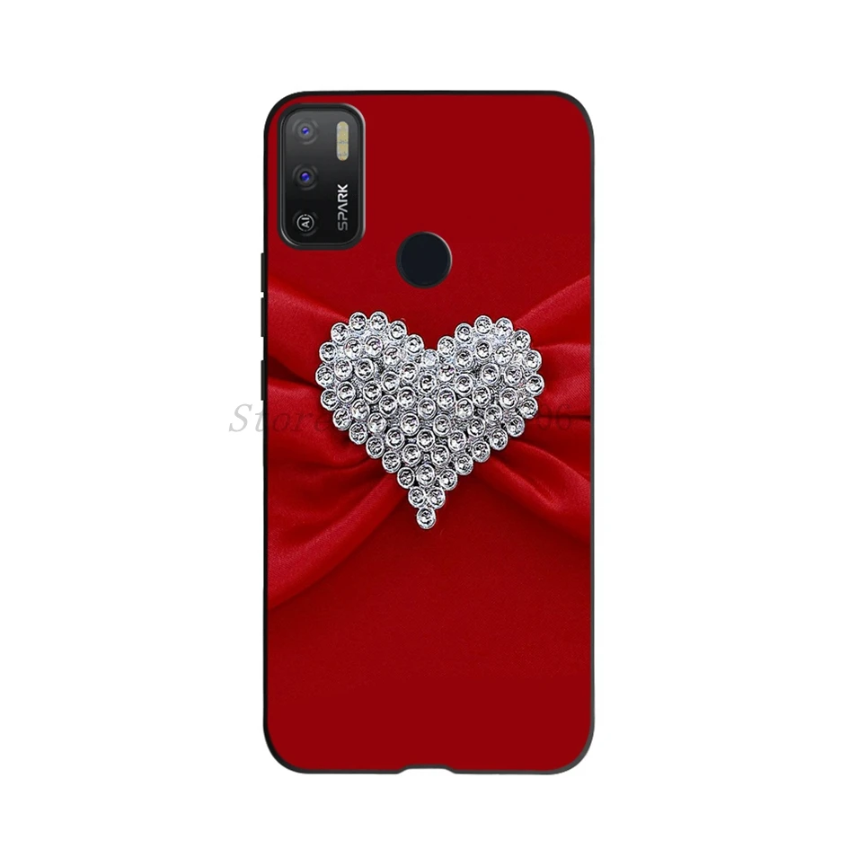 For Tecno Spark 5 Air Case 2020 Luxury Lavender Lemon Dandelion Flower Phone Cover 7.0" KD6 TPU Soft Cases | Мобильные телефоны