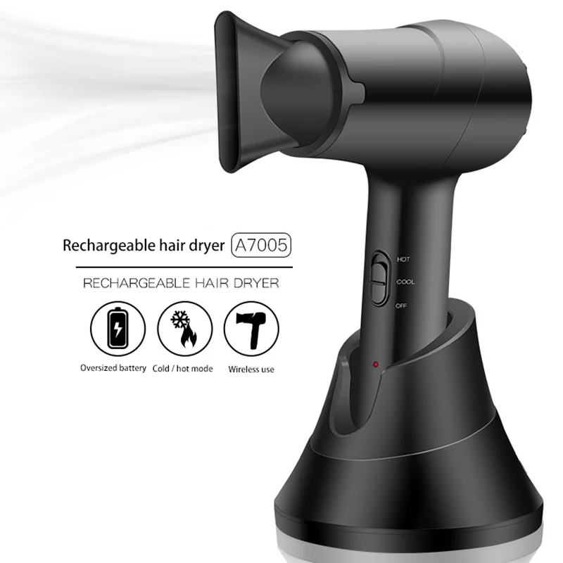 Домашняя беспроводная маленькая фен для волос Беспроводная портативная