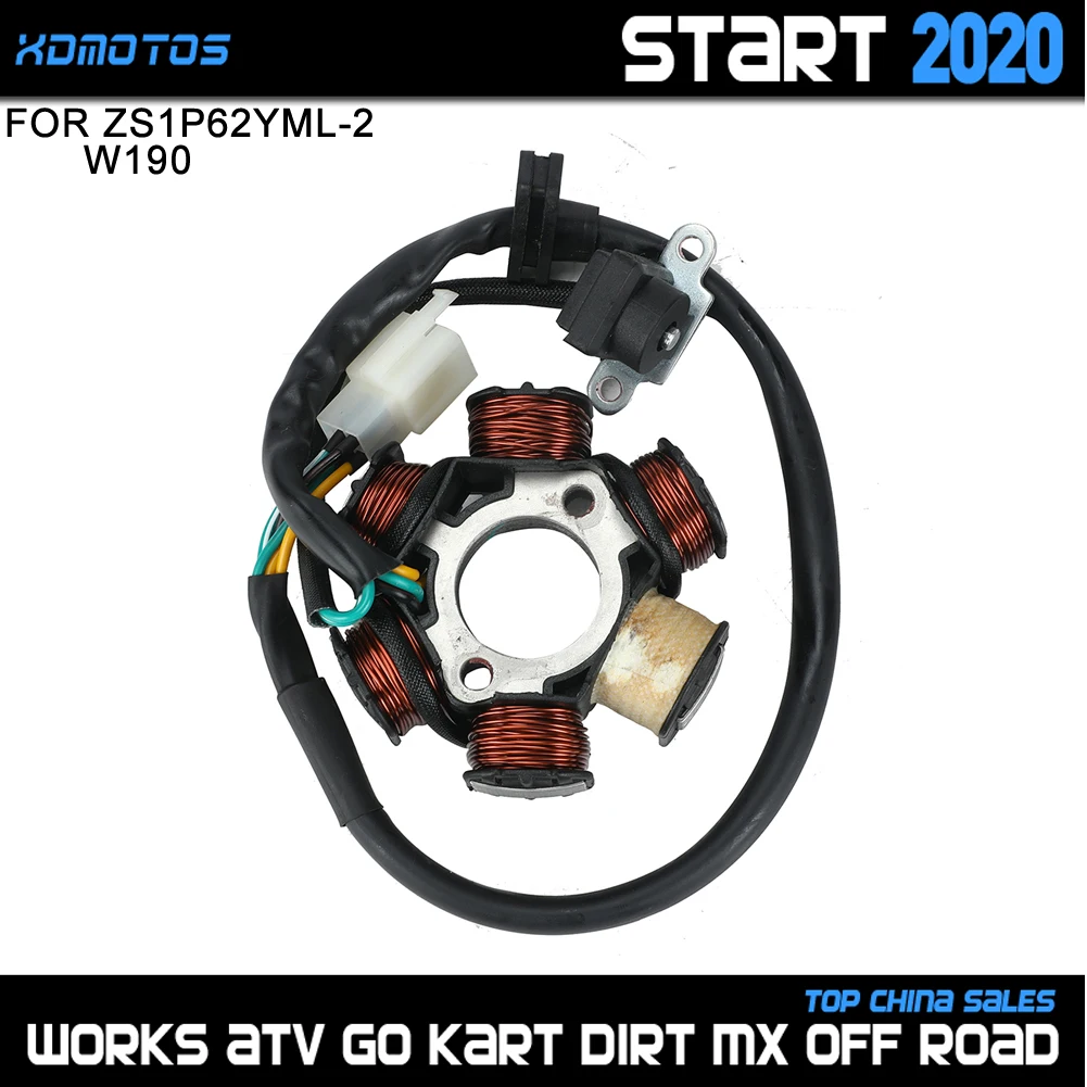 Катушка статора зажигания мотоцикла для ZongShen 190cc Z190 W190 1P62YML-2 электрический