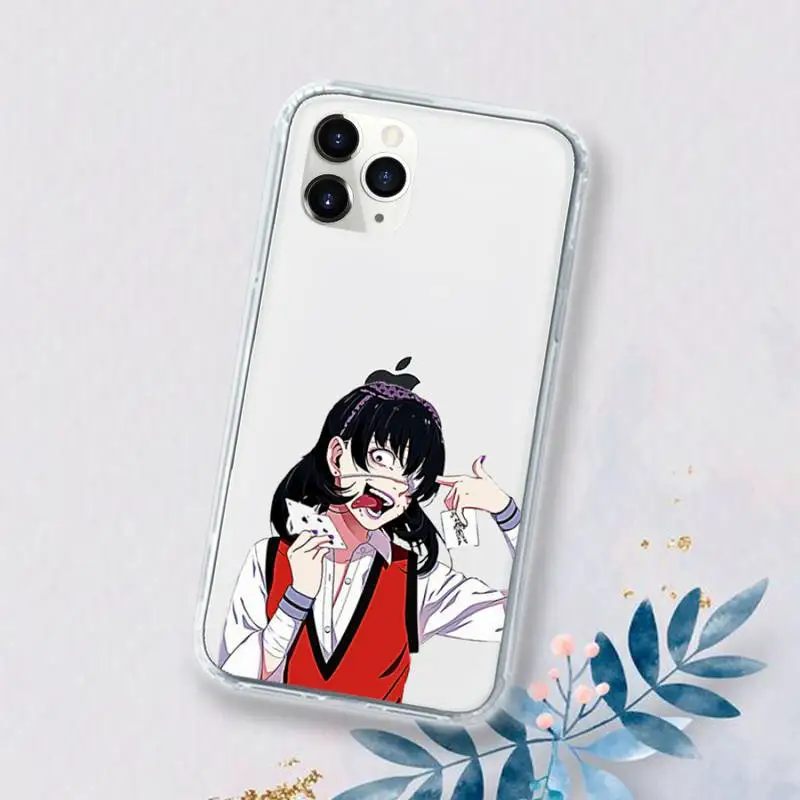 

Kakegurui Phone Case Transparent for iPhone 11 12 mini pro XS MAX 8 7 6 6S Plus X 5S SE 2020 XR