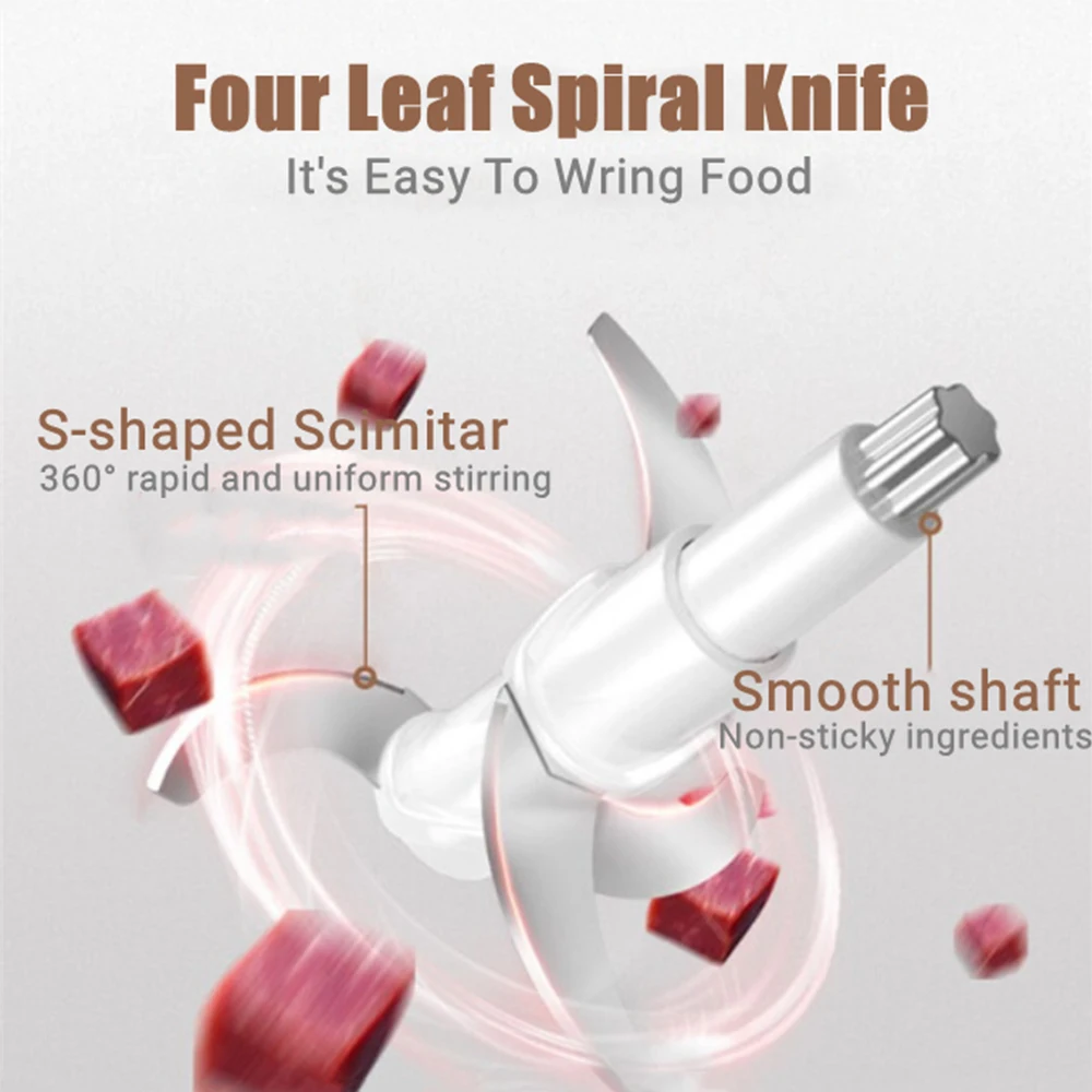 electric chopper 2 speed 300w stainless steel meat grinder automatic mincing machine household food processor kitchen applianc free global shipping