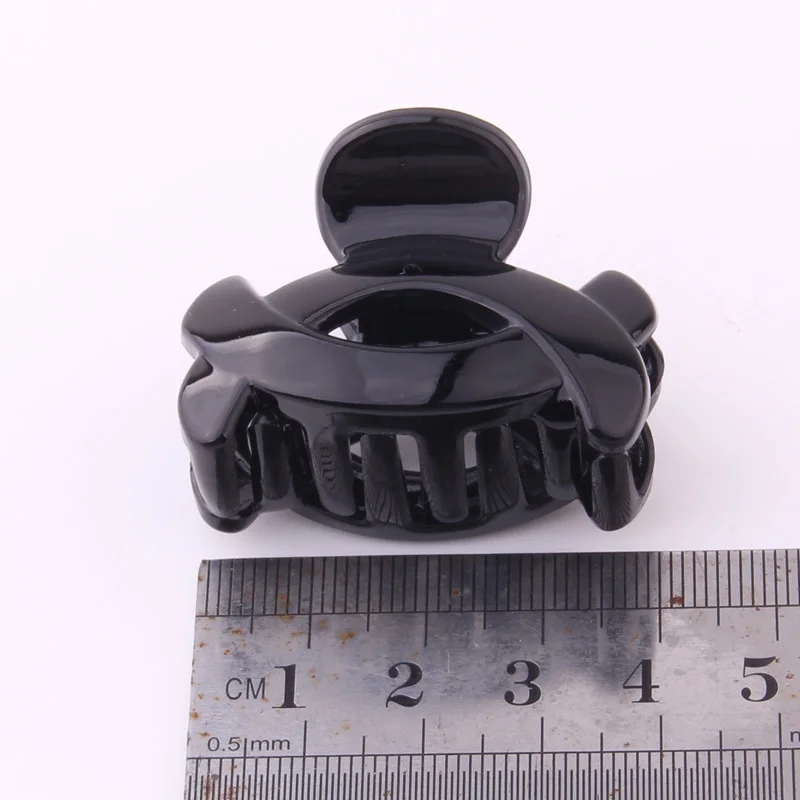 Заколки-Крабики для волос женские черный пластиковый держатель хвоста с