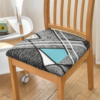all seasons print seat cushion cover for dining room home decor spandex stretch chair covers removable washable chair protector