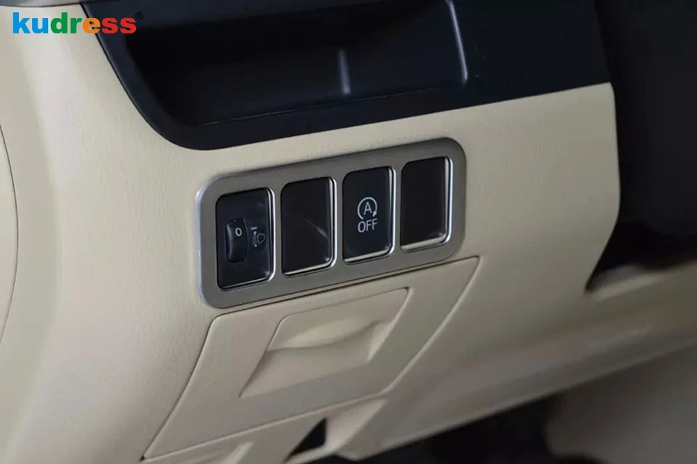 Матовая панель переключателя фары для Toyota Highlander 2015 2016 2017 2018 2019 | Автомобили и
