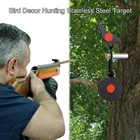Мишень Bullseye охотничий пейнтбол с мигающей вставкой для улицы в форме птицы из нержавеющей стали 1 шт. тактические мишени для стрельбы