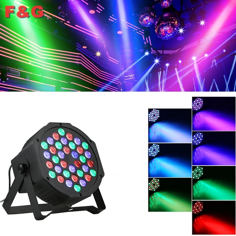 Светодиодный Par Светильник 36x3W DJ RGBW Led ing RGB стирка диско светильник DMX контроллер