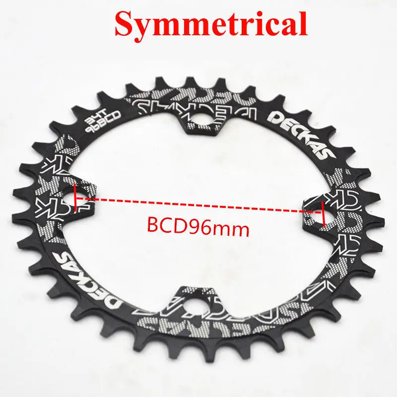 Deckas цепное колесо 96BCD 32T/34T/36T/38T круглая овальная узкая широкая цепь MTB дорожный