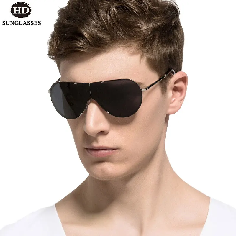 

Солнцезащитные очки HDclear мужские, складные, классические, для вождения, из сплава, с защитой UV400, LD108