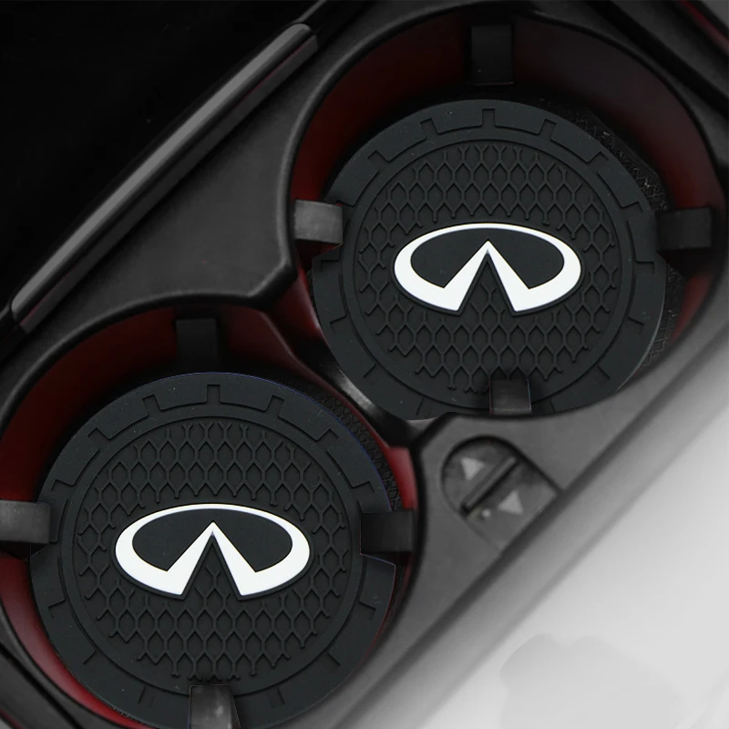 1 шт. Автомобиль Подставка слот для стакана воды нескользящий коврик эмблема Infiniti