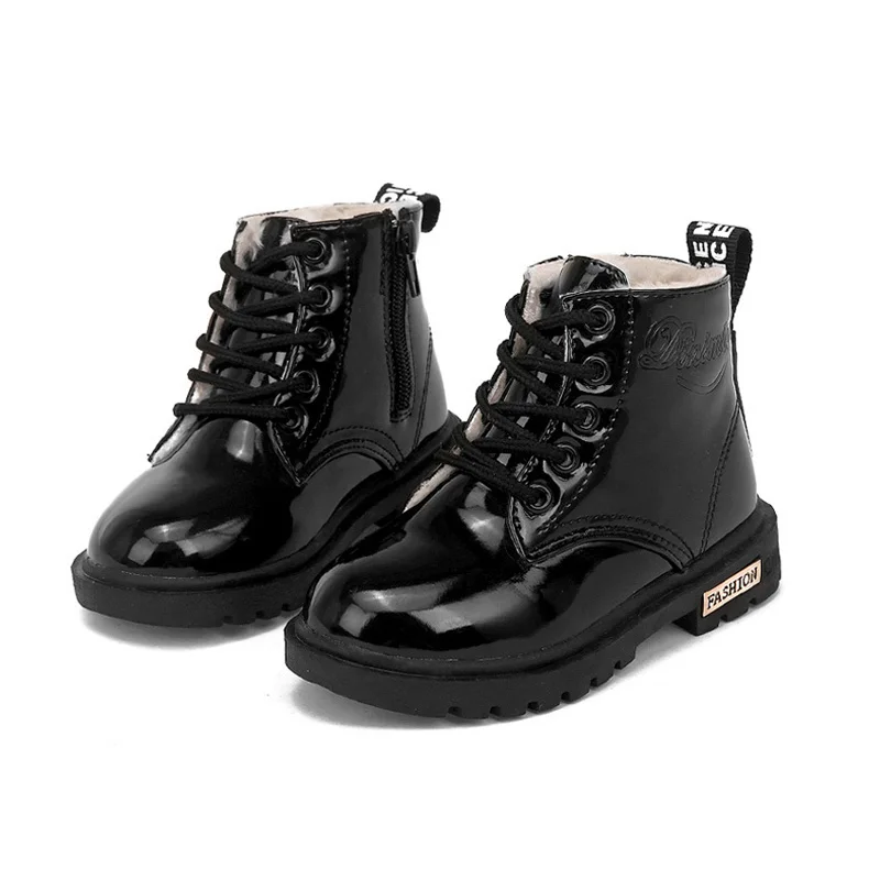 Детские Ботинки Martin из искусственной кожи водонепроницаемые мотоциклетные