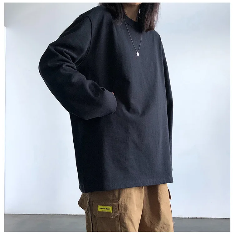 

Winter Women's Fashion Plush T-shirt for Autumn New Solid Color Oversized T-shirt Long Sleeve Top Women Clothing Harajuku Tshirt