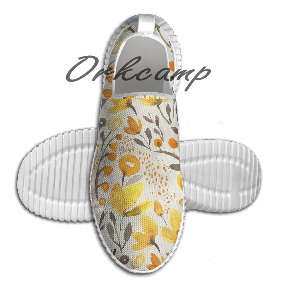 

Sport Running Shoes Yellow field Light Weight Walking Shoes Breathable Mesh Yoga Shoes